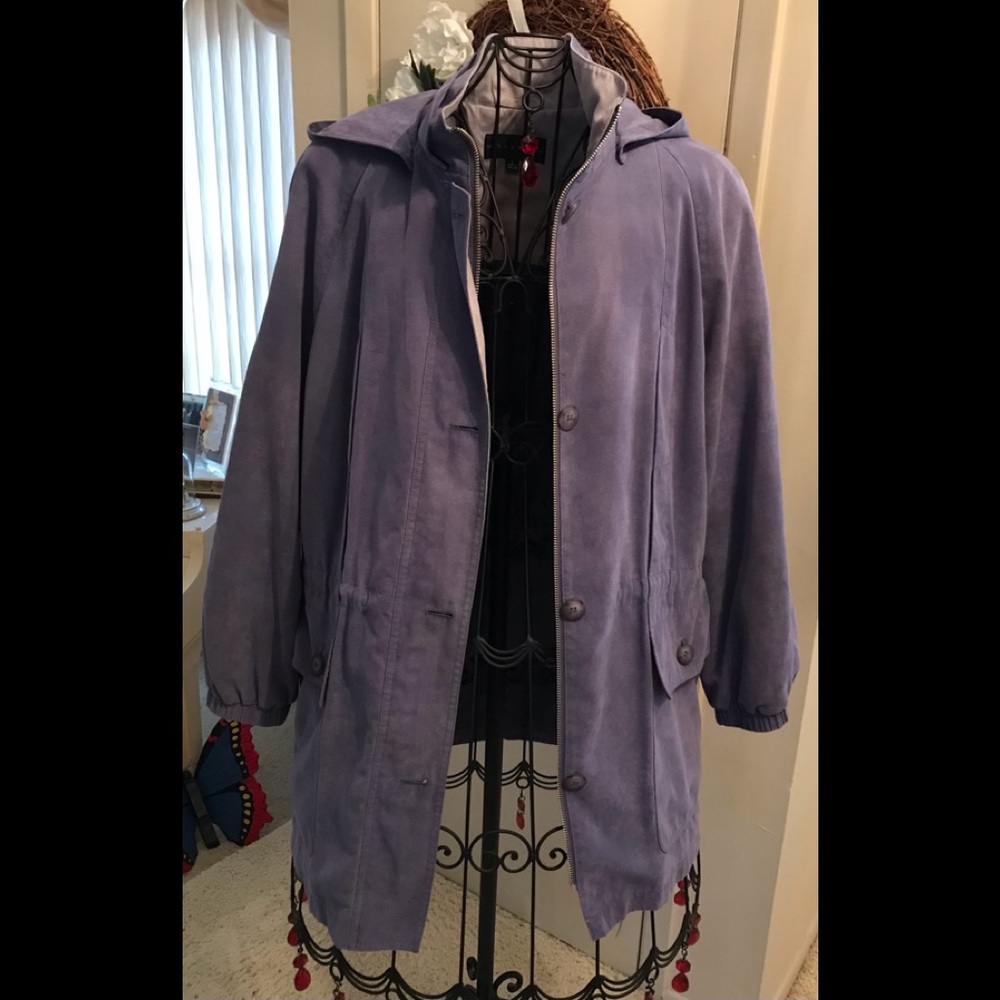 Gallery Spring Jacket With Hood Light Purple L